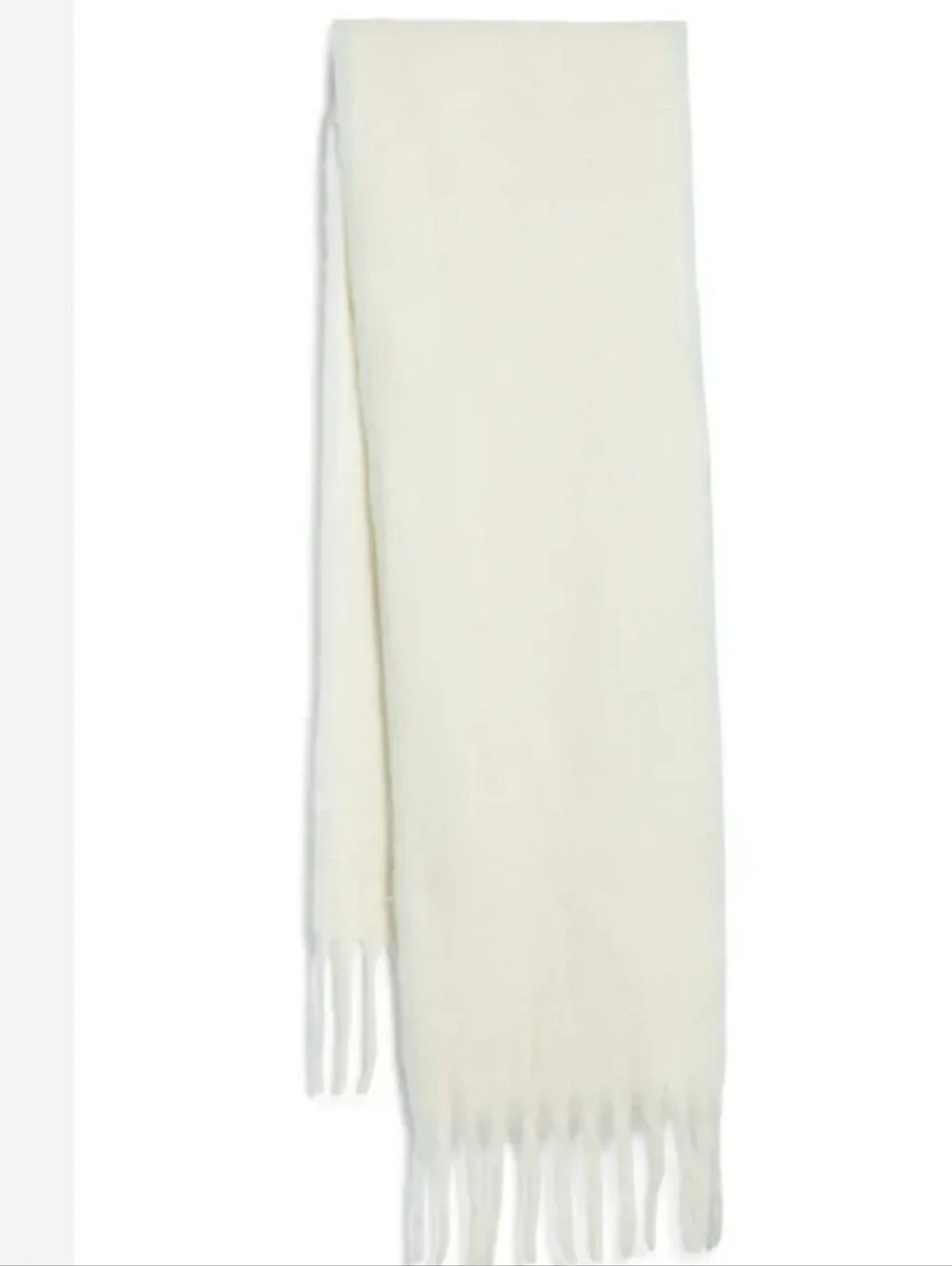 Free People Winter Chill Blanket Scarf In Cream OS NWT